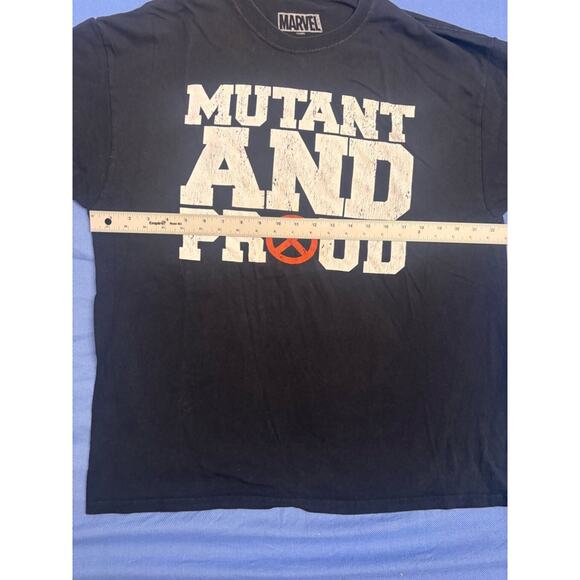 Men's Marvel X-Men T-shirt XL Black Mutant and Proud - Picture 3 of 9